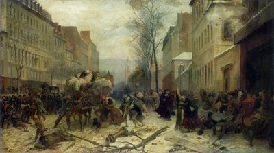 Bombardment of Paris in 1871 by Felix Philippoteaux